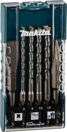 Makita Meisel- Og Hammerbormaskinssett Sds-Plus, 6 Deler Makita Meisel- Og Hammerbormaskinssett Sds-Plus, 6 Deler