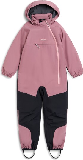 Bergans Lilletind Insulated Kids Coverall Rose Dust/Dark Shadow Grey 110