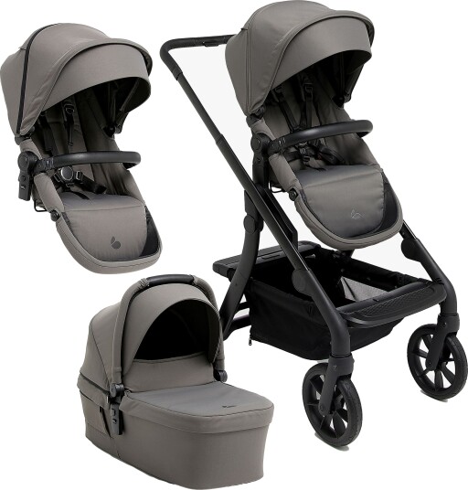 Beemoo Pro Max Søskenvogn inkl. Liggedel Mocha Grey Beemoo Pro Max Søskenvogn inkl. Liggedel Mocha Grey