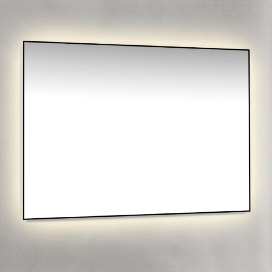 Macro Design Rammespeil   med Ambilight Svart / 100cm