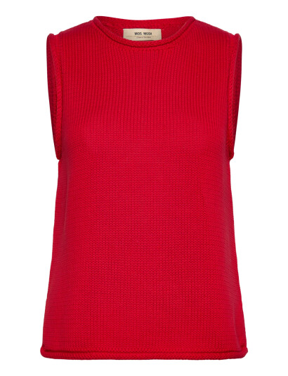 MOS MOSH Mmaubin Sl Knit Top - Red - XS