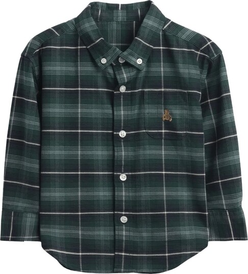 GAP Baby & Toddler Print Oxford Big Shirt Green 80/86 GAP Baby & Toddler Print Oxford Big Shirt Green 80/86
