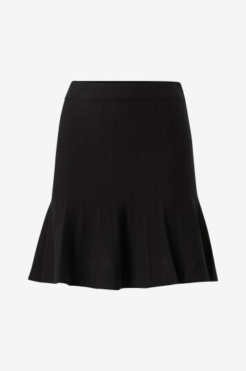 Vila Skjørt viSachin New HW Skater Knit Skirt Svart