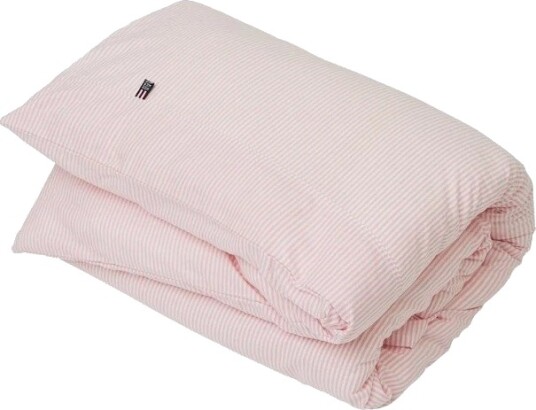 LEXINGTON Icons dynetrekk pinpoint baby rosa/hvit 80x100cm