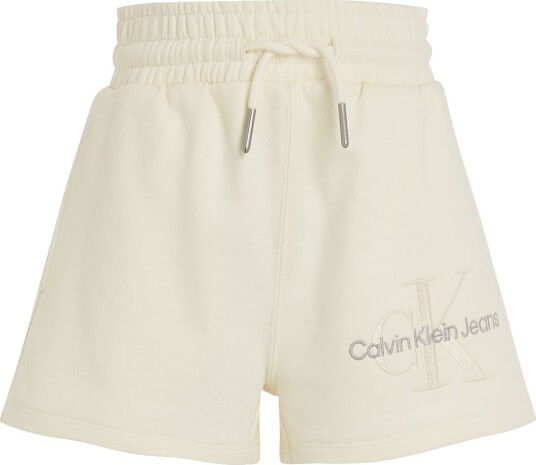Calvin Klein Shorts Monogram Logo Papyrus Calvin Klein 8 år 128 Shorts Beige