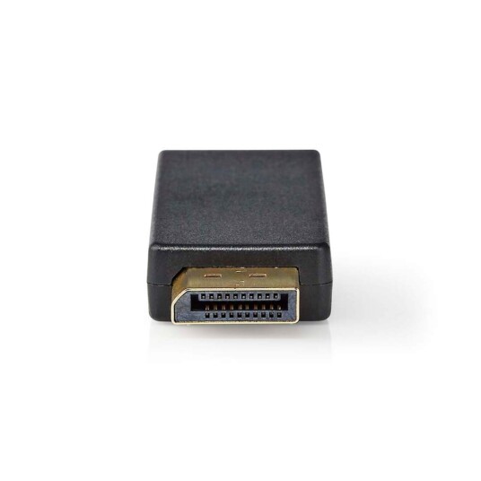 Nedis Displayport adapter Displayport Han HDMI Hun 4k@30hz Gull Belagt Rett Rund ABS Antrasitt Boks