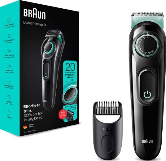 Braun BT3323 Skjeggtrimmer med presisjonshjul (50 min)