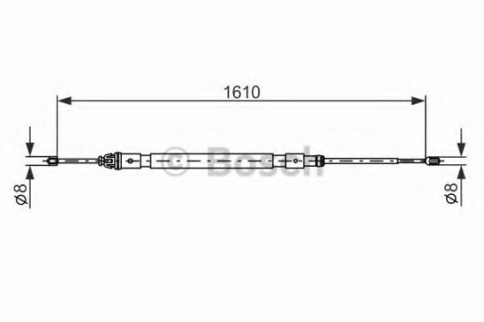 Bremsewire BOSCH 1 987 477 238 Bremsewire BOSCH 1 987 477 238
