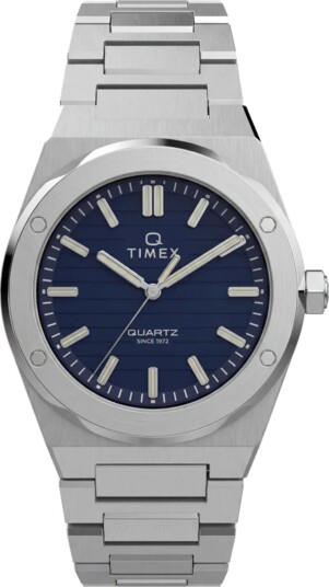 Timex Q Marbella Quartz Stainless Steel 40,5mm Blue Dial Timex Q Marbella Quartz Stainless Steel 40,5mm Blue Dial