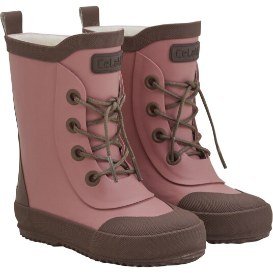 CeLaVi Brick Dust Termisk Gummistøvler W. Ull Lining 27 CeLaVi Brick Dust Termisk Gummistøvler W. Ull Lining 27