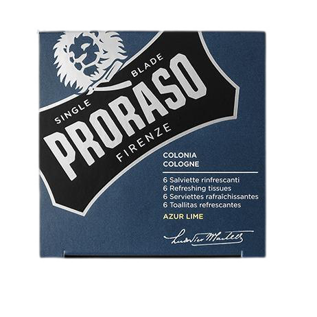 Proraso Beard Wipes Azur Lime 6pcs