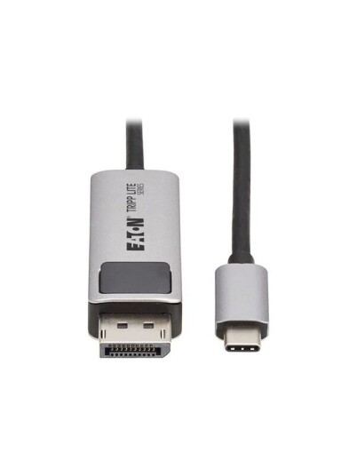Eaton Tripp Lite Series USB C to DisplayPort Active Adapter Cable M/M 8K 60Hz 4K 144Hz HDR 4:4:4 HDCP 2.3 Black 6ft