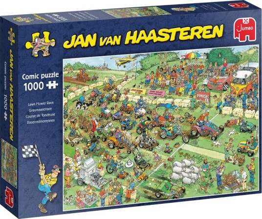 Jan van Haasteren Lawn Mower Race Puslespill 1000 Brikker