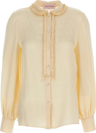 Valentino Garavani Dame Bluser & Skjorter Beige M,