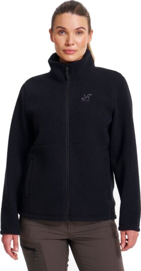 Revolutionrace Dame Overdeler Fleece & midlayers Moss Pile Fleece Jacket Dame Black S