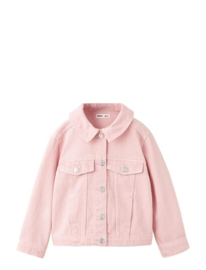 Mango Denim Jacket Pockets   Pink   3 4