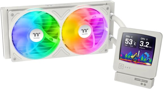 Thermaltake Retro 240 Ultra ARGB CPU Liquid Cooler Beige CL-W509-PL12SW-A