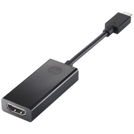 HP USB-C til HDMI Adapter for Elite x2, EliteBook x360, ProBook 455r G6, ZBook 17 G6 - Svart