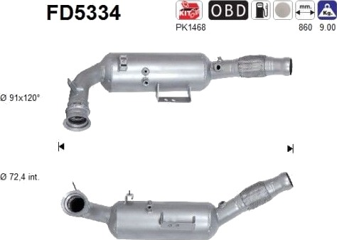 AS FD5334 Partikkelfilter AS FD5334 Partikkelfilter