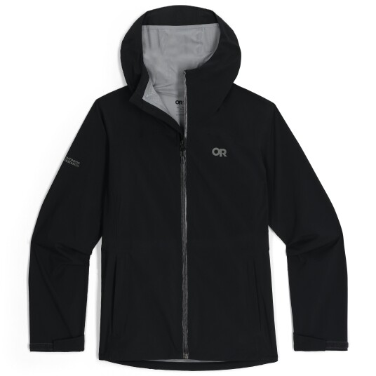Outdoor Research Women's Stratoburst Stretch Rain Jacket Black XL, Black Outdoor Research Women's Stratoburst Stretch Rain Jacket Black XL, Black