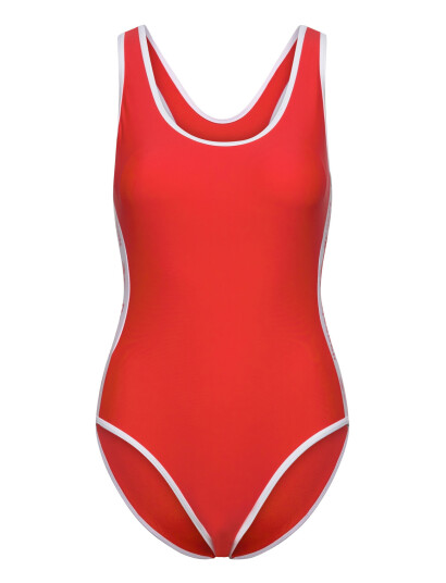 Reebok Performance Womens Reebok Swimsuit Cora - Red - XS