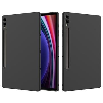 Samsung Galaxy Tab S9+/S9 FE+ Liquid Silicone Deksel Svart