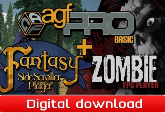 Axis Game Factory + Zombie FPS and Fantasy Side-Scroller Player - PC W