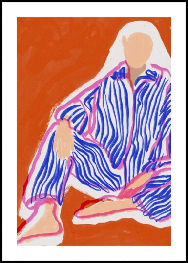 Striped Serenity Plakat / 40x50
