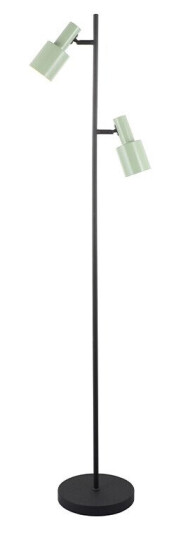 Lindby gulvlampe Ovelia grønn/svart jern E27 Lindby gulvlampe Ovelia grønn/svart jern E27