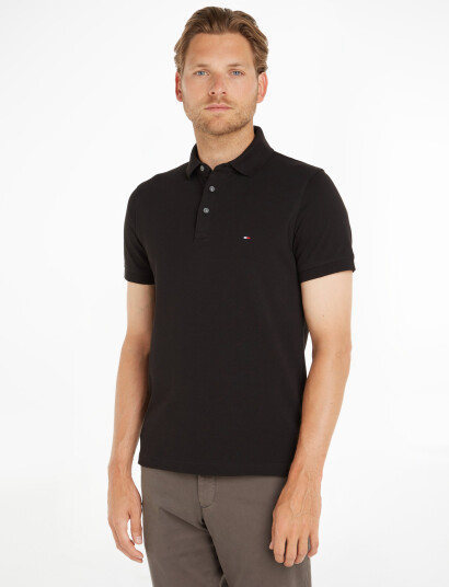 Tommy Hilfiger Core 1985 Slim Polo - Black - S