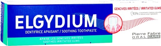 Beroligende tannpasta til irritert og følsomt tannkjøtt ELGYDIUM Soothing 75 ml
