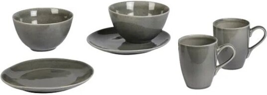 Broste Copenhagen Nordic Rain frokostsett for to 6 deler