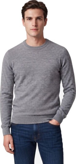 Fly3 Crew neck sweater super140 merino wool XS grå herre