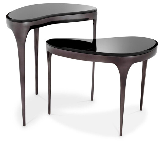 Eichholtz Zena sidebord svart 2-sett Eichholtz Zena sidebord svart 2-sett