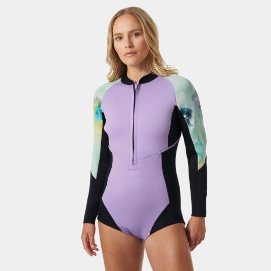 Helly Hansen Dame Waterwear Langermet Våtdrakt Grønn M