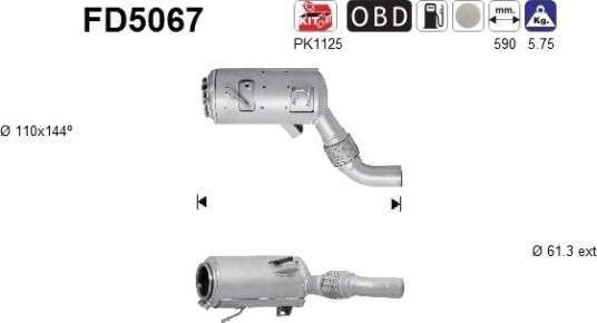 Partikkelfilter AS FD5067