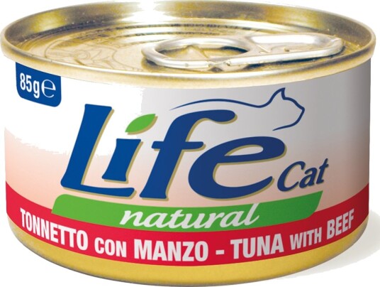 Life Cat Wet Våtfôr Adult Lifecat Tunfisk Og Storfekjøtt 6 X 85 G