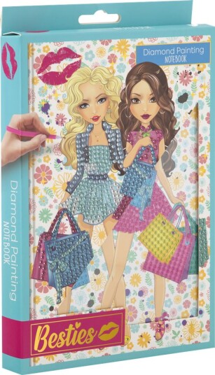 Besties Diamond painting A5 notatbok perlekunst Besties Diamond painting A5 notatbok perlekunst
