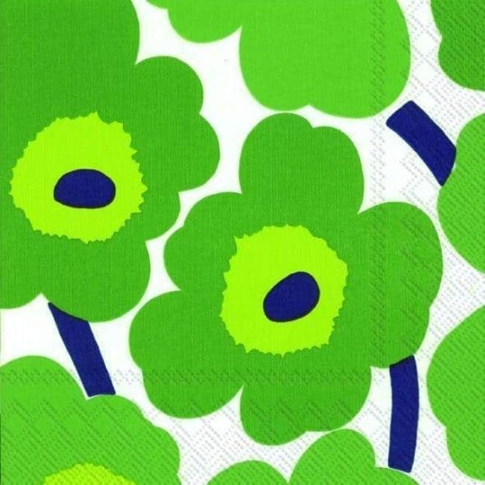 Marimekko Servietter Lunsj Unikko Grønn