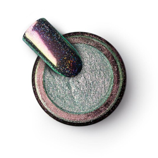 Brillbird Norge Chrome Pigment Pulver -Holo Mint Brillbird Norge Chrome Pigment Pulver -Holo Mint