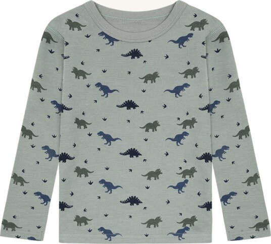 Hust and Claire   Trøye i ull/bambus "Dino" Slate Green