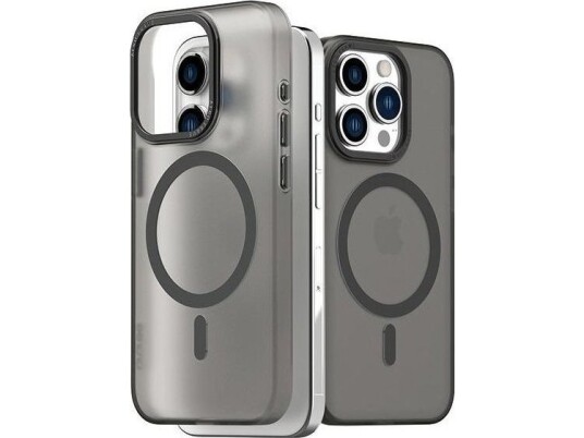 Araree Aero Frame-Deksel Iphone 15 Pro Max 6,7" Gjennomsiktig-Svart/Klar Svart Ar20-01860D
