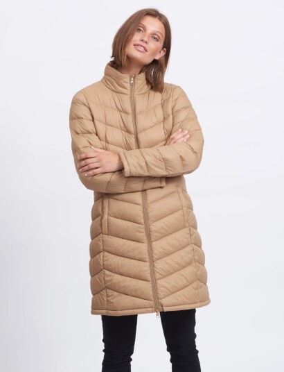 Vila Visibiria New Long Jacket/Pb Beige 36 Vila Visibiria New Long Jacket/Pb Beige 36
