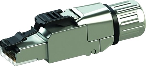Telegärtner 100023086, Rj45, Rustfritt Stål, Rett, Zink, Cat6a, Ip20