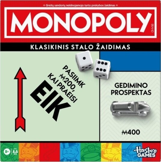 Monopoly Monopolspill Litauisk Brettspill Monopoly Monopolspill Litauisk Brettspill
