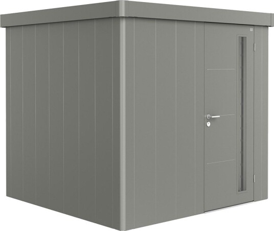 BIOHORT REDSKAPSBOD NEO 2B STD. DØR KVARTSGRÅ METALLIC