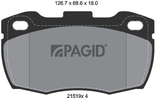 PAGID T0084N Bremseklosser PAGID T0084N Bremseklosser