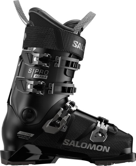 Salomon Men's S/Pro Alpha 110 Black/Dark Grey Met./Black, 25/25.5