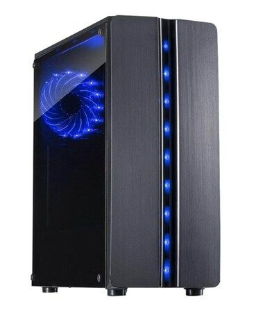 Inter-Tech Thunder Midi Tower Kabinett Svart med LED-belysning Inter-Tech Thunder Midi Tower Kabinett Svart med LED-belysning