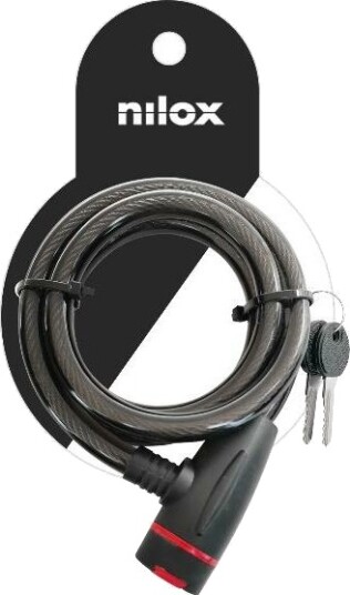 Nilox Nxplcablelock, Hengelås, Sort